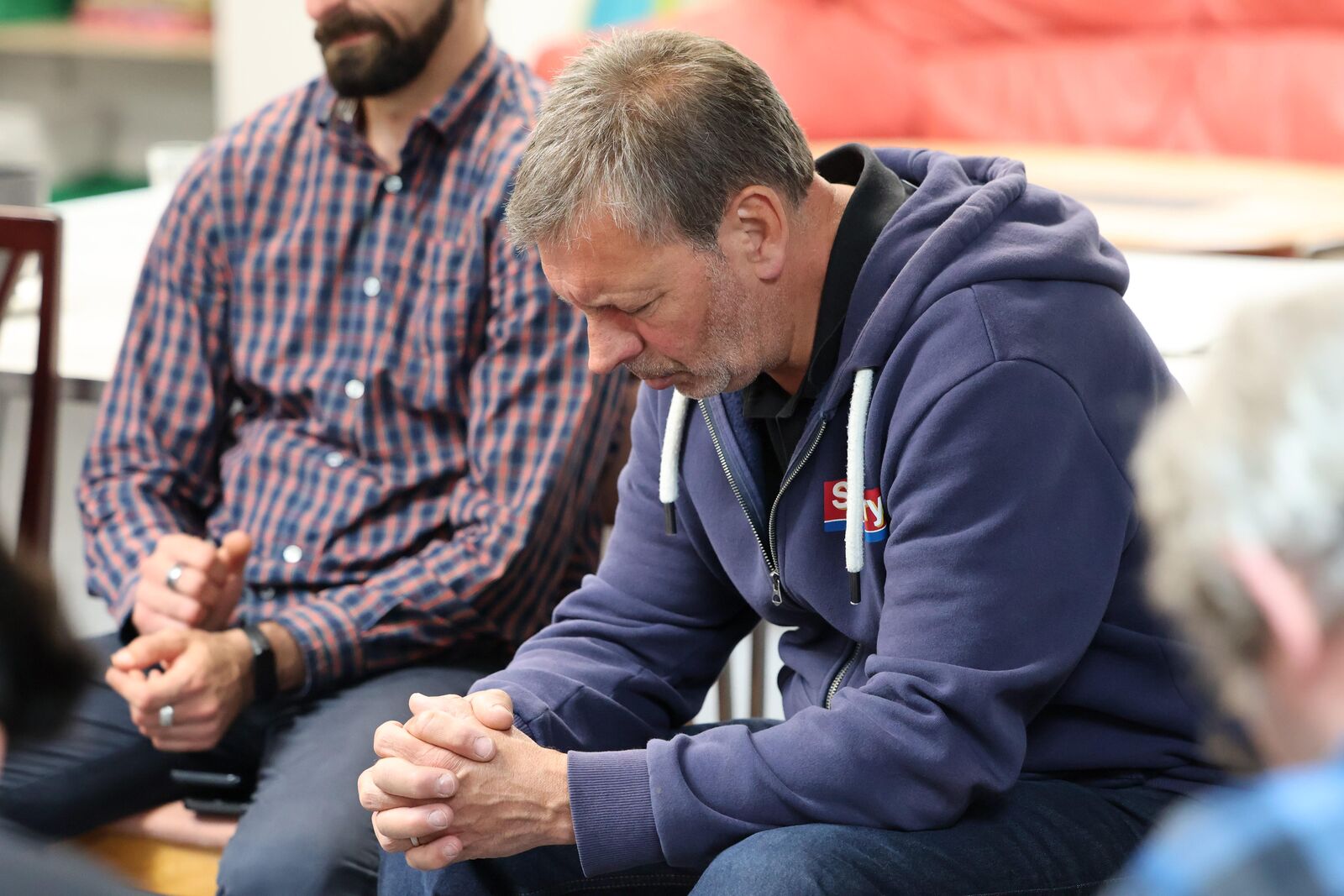 Praying for one another at House Church