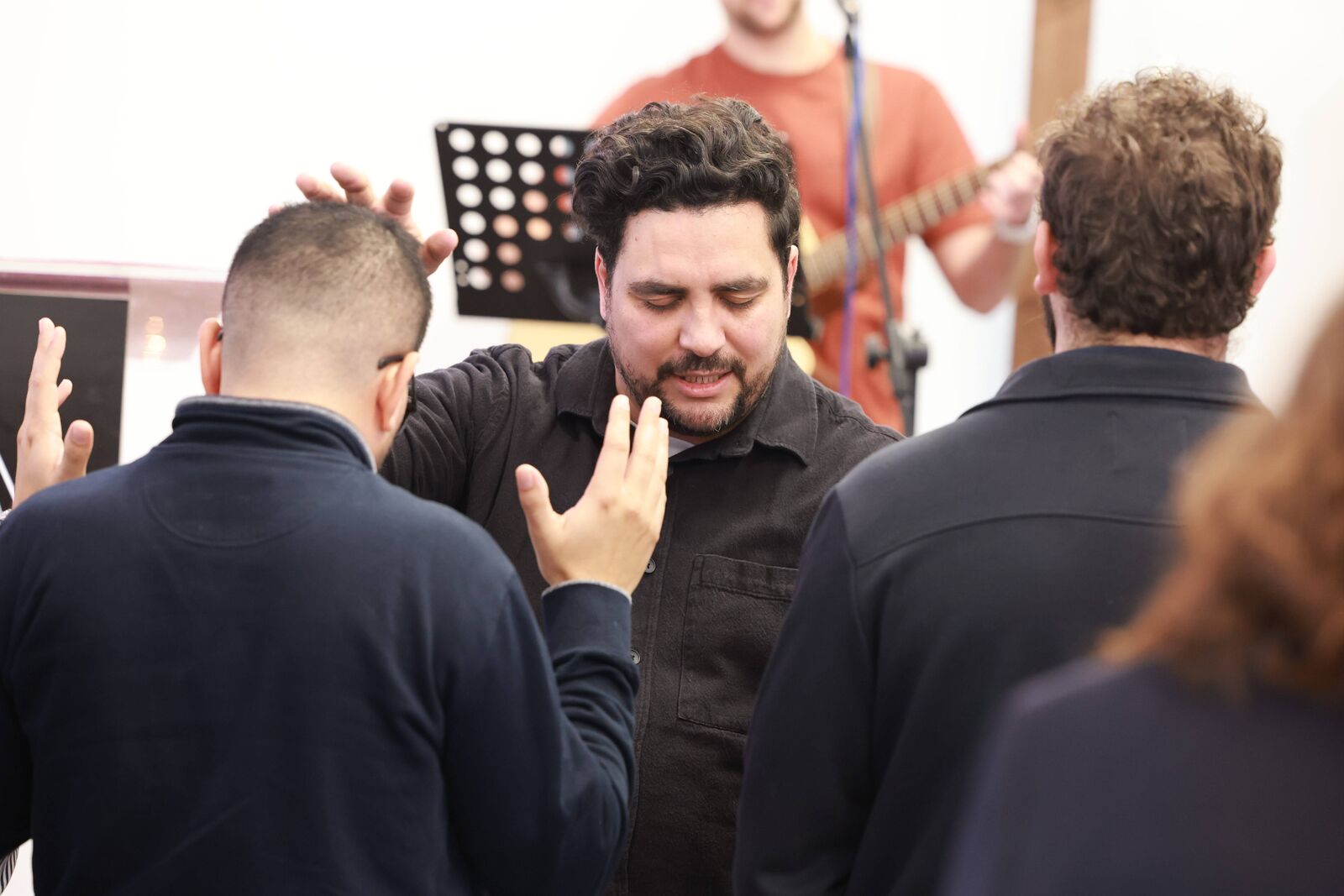 Praying for someone at House Church
