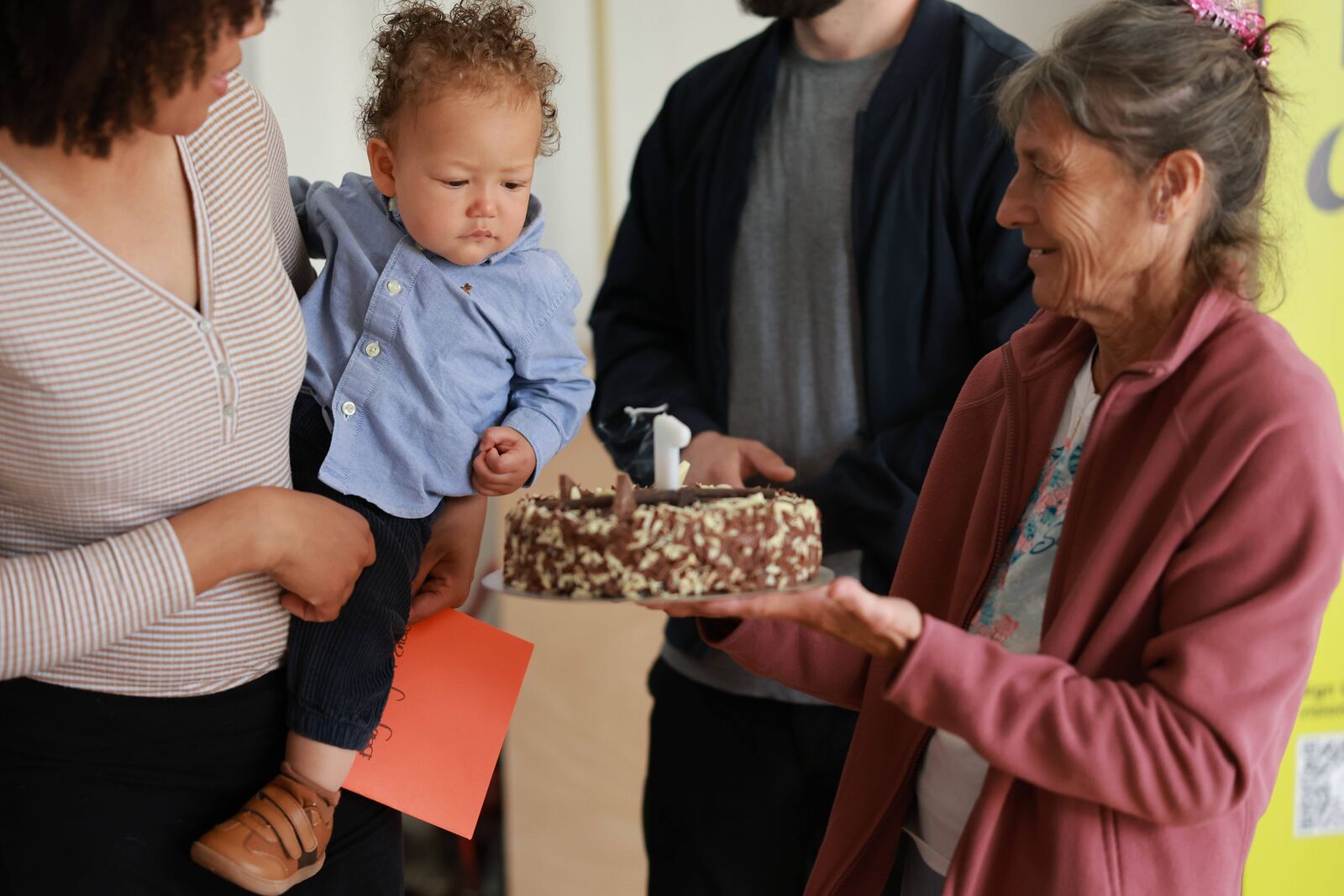 A baby and grandparent at Vision Tots
